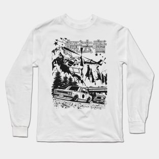 Hakosuka pursuit police helicopter Long Sleeve T-Shirt